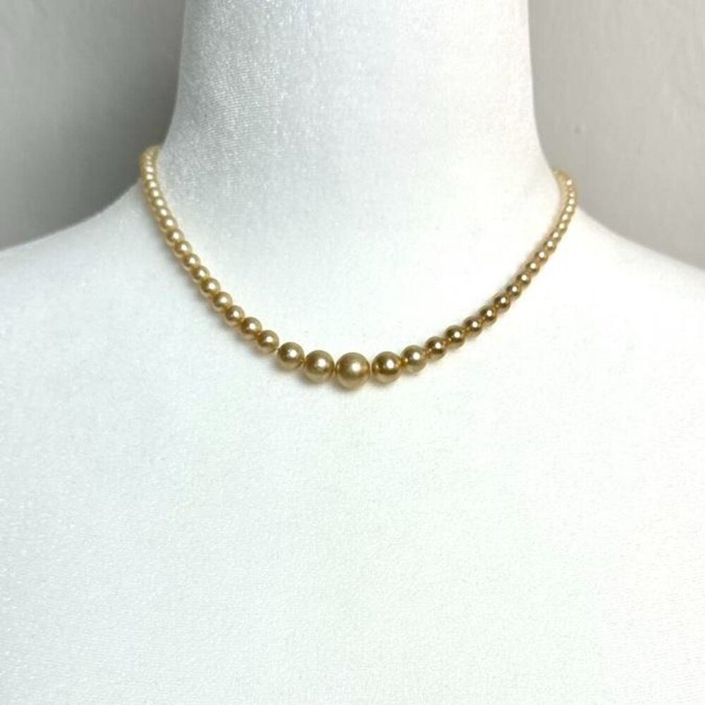 Vintage Warm Pearl Choker